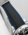 Solitaire Rubber straps in Navy Black for Rolex Submariner 116610LN