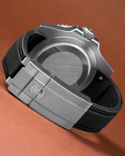 Solitaire Rubber straps in Classic Black for Rolex GMT-Master II Batman 116710BLNR