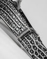 Bespoke Watch Strap in Black Silver Alligator