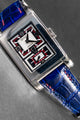 Bespoke Watch Strap in Electric Blue Crocodile