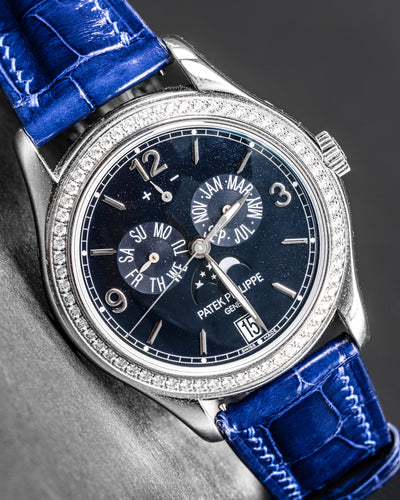 Patek philippe online blue leather strap