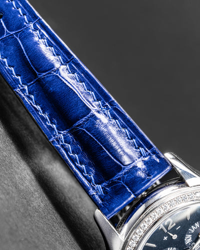 Patek philippe online blue leather strap