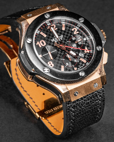 Bespoke Watch Strap in Black Chèvre