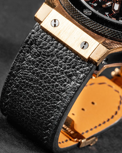 Bespoke Watch Strap in Black Chèvre