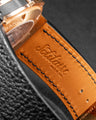 Bespoke Watch Strap in Black Chèvre
