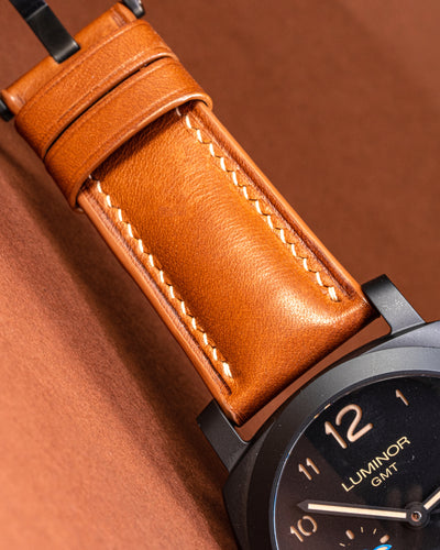 Bespoke Watch Strap in Golden Barenia