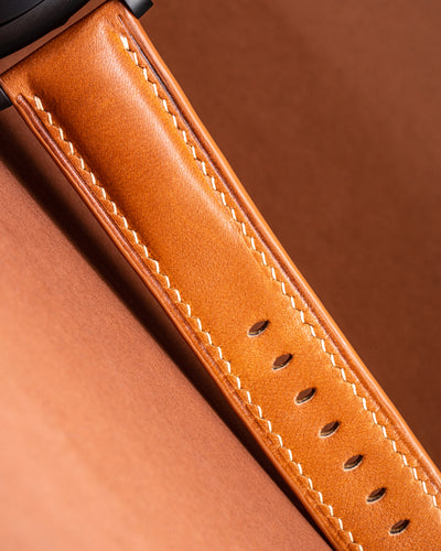 Bespoke Watch Strap in Golden Barenia