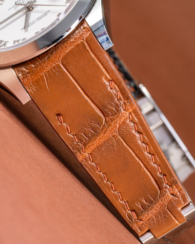 Bespoke Watch Strap in Chestnut Brown Alligator