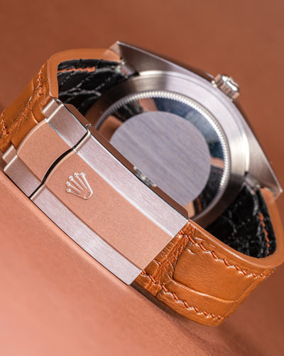 Bespoke Watch Strap in Chestnut Brown Alligator