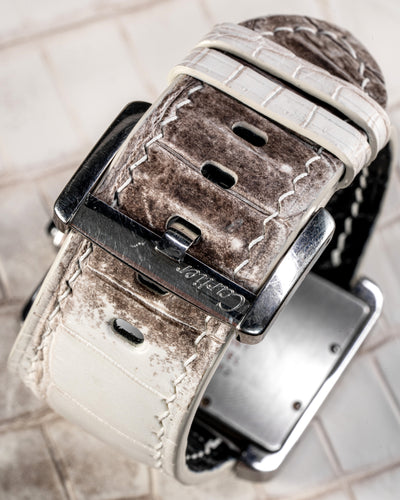 Bespoke Watch Strap in Natural Himalayan Crocodile