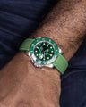 Solitaire Rubber straps in Deep Emerald Green for Rolex Submariner Hulk 116610LV