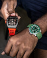 Solitaire Rubber straps in Deep Emerald Green for Rolex Submariner Hulk 116610LV