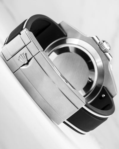 Solitaire Rubber straps in Zebra Black for Rolex Submariner 116610LN