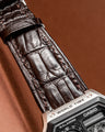 Bespoke Watch Strap in Dark Brown Crocodile
