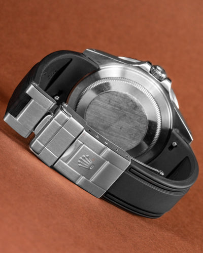 Solitaire Rubber straps in Classic Black for Rolex GMT Master II
