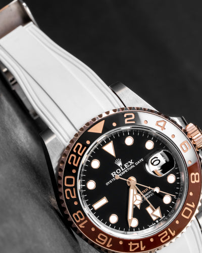 Solitaire Rubber straps in Snowy White for Rolex GMT-Master II 126711CHNR