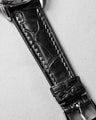 Bespoke Watch Strap in Graphite Grey Alligator