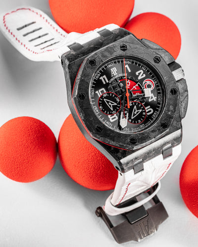 Bespoke Watch Strap in White Crocodile