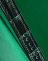 Bespoke Watch Strap in Hunter Green Crocodile