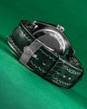 Bespoke Watch Strap in Hunter Green Crocodile