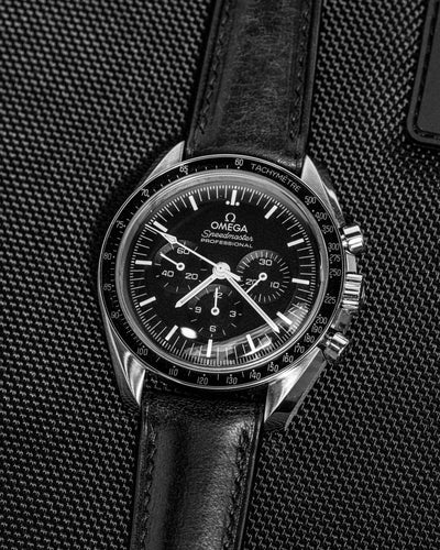 Solitaire Universal Straps in Obsidian Buttero for Omega