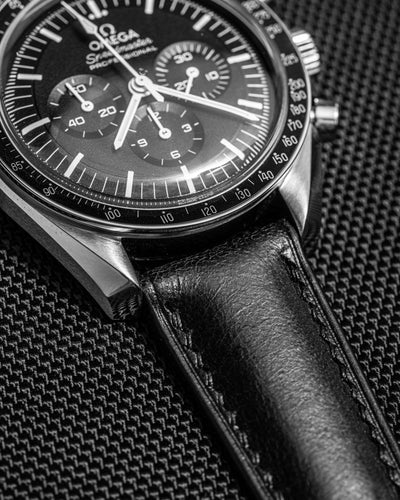 Solitaire Universal Straps in Obsidian Buttero for Omega