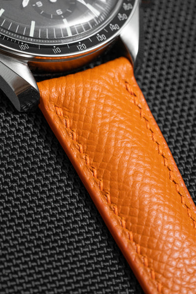 Solitaire Universal Straps in The Mandarin Epsom for Omega