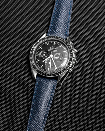 Solitaire Universal Straps in Midnight Storm Epsom for Omega Speedmaster