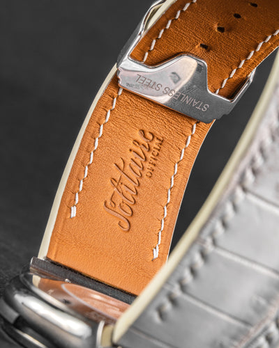 Bespoke Watch Strap in Natural Himalayan Crocodile