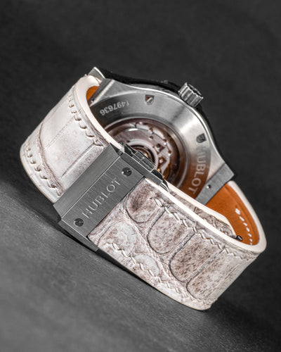 Bespoke Watch Strap in Natural Himalayan Crocodile