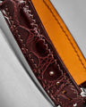 Bespoke Watch Strap in Reddish Brown Crocodile