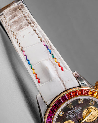 Bespoke Watch Strap in Natural Himalayan Crocodile