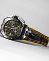 Bespoke Watch Strap in Black Crocodile