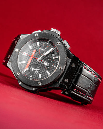 Bespoke Watch Strap in Jet Black Crocodile