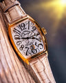 Bespoke Watch Strap in Ombre Brown Crocodile