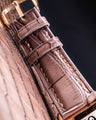 Bespoke Watch Strap in Ombre Brown Crocodile
