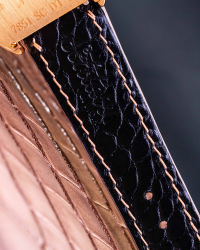 Bespoke Watch Strap in Ombre Brown Crocodile