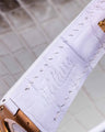 Bespoke Watch Strap in White Crocodile