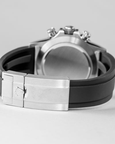 Solitaire Rubber straps in Classic Black for Rolex Daytona 116500