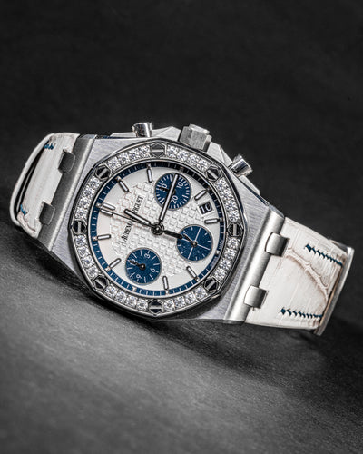 Bespoke Watch Strap in Natural Himalayan Crocodile