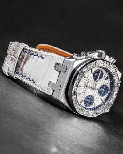 Bespoke Watch Strap in Natural Himalayan Crocodile