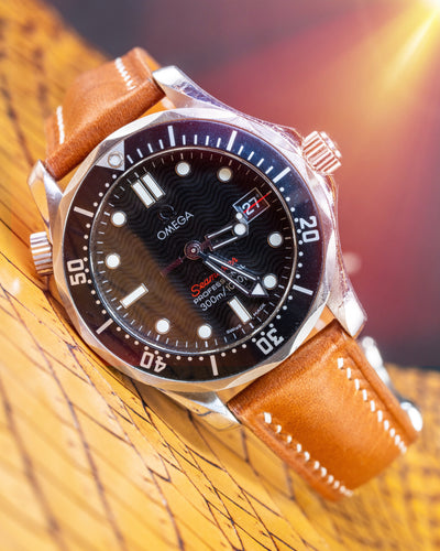 Bespoke Watch Strap in Golden Barenia