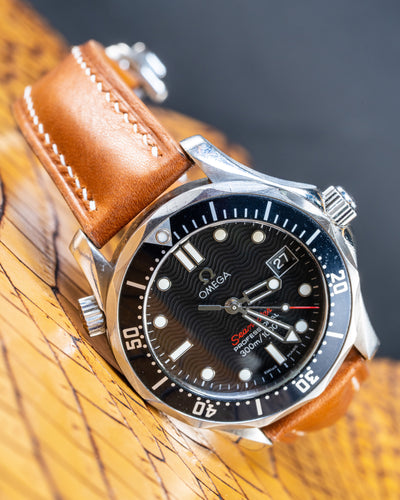 Bespoke Watch Strap in Golden Barenia