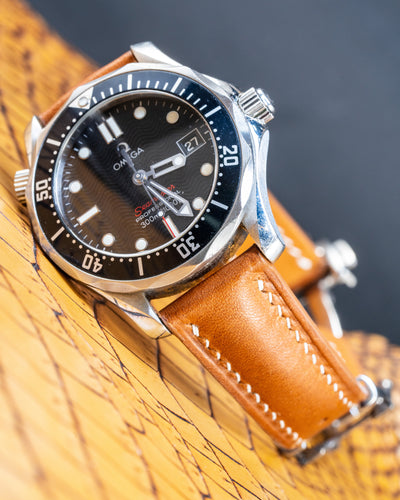 Bespoke Watch Strap in Golden Barenia