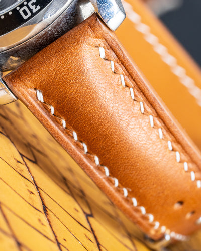 Bespoke Watch Strap in Golden Barenia