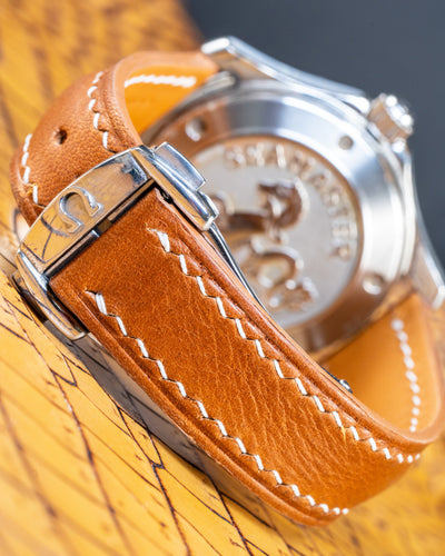 Bespoke Watch Strap in Golden Barenia