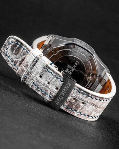 Bespoke Watch Strap in Natural Himalayan Crocodile