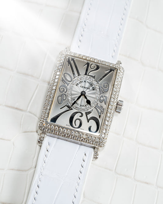 Bespoke Watch Strap in White Crocodile