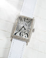 Bespoke Watch Strap in White Crocodile
