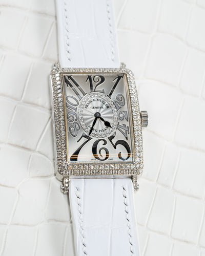 Bespoke Watch Strap in White Crocodile